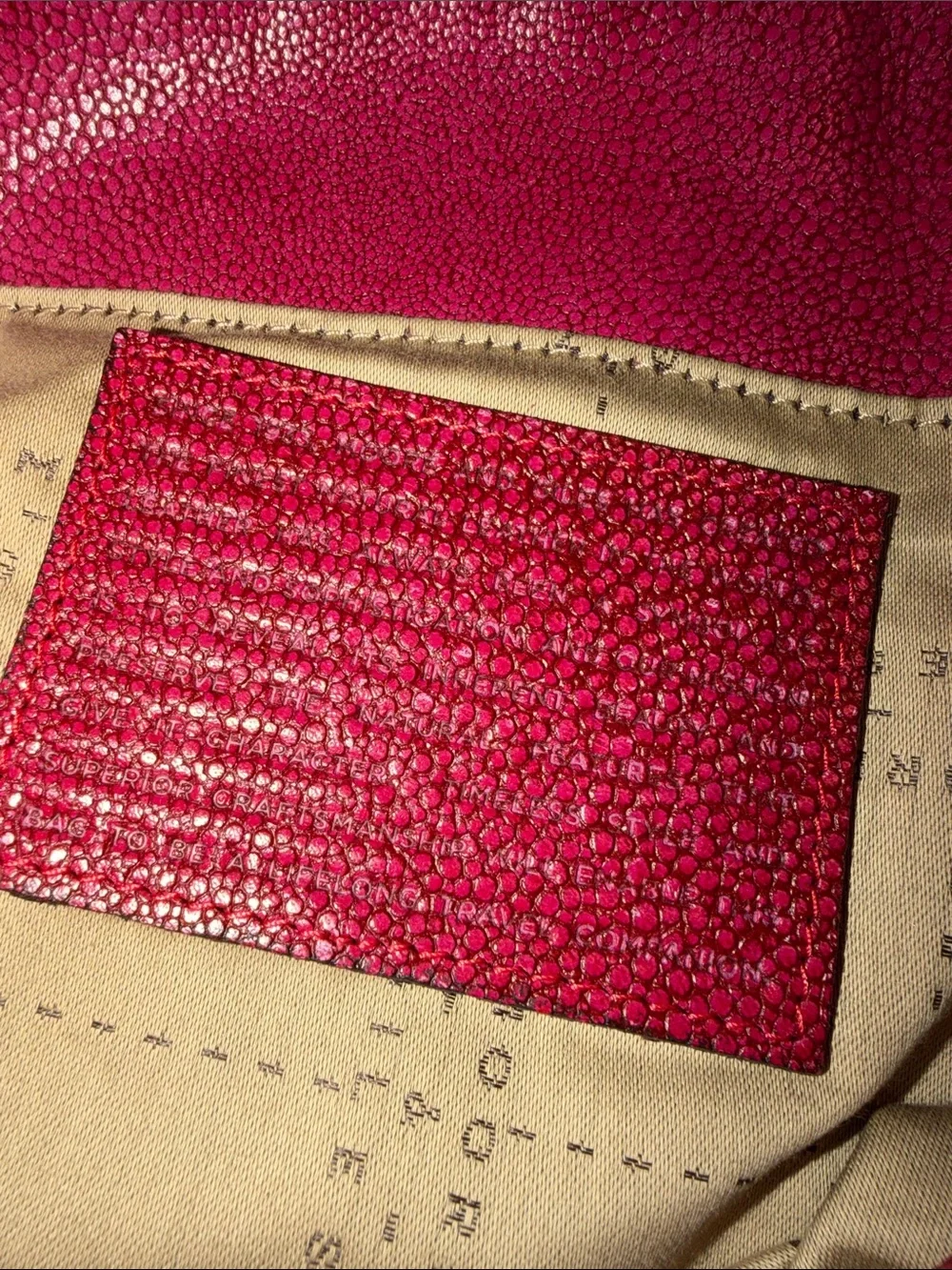 Moore & Giles genuine leather tech pouch - Laptop Sleeve - Red Leather Zip